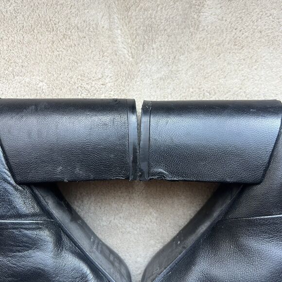 Zadig & Voltaire Paris Glimmer Black Leather Tall Heeled Boots Women 5.5 EU 36 - Picture 8 of 16